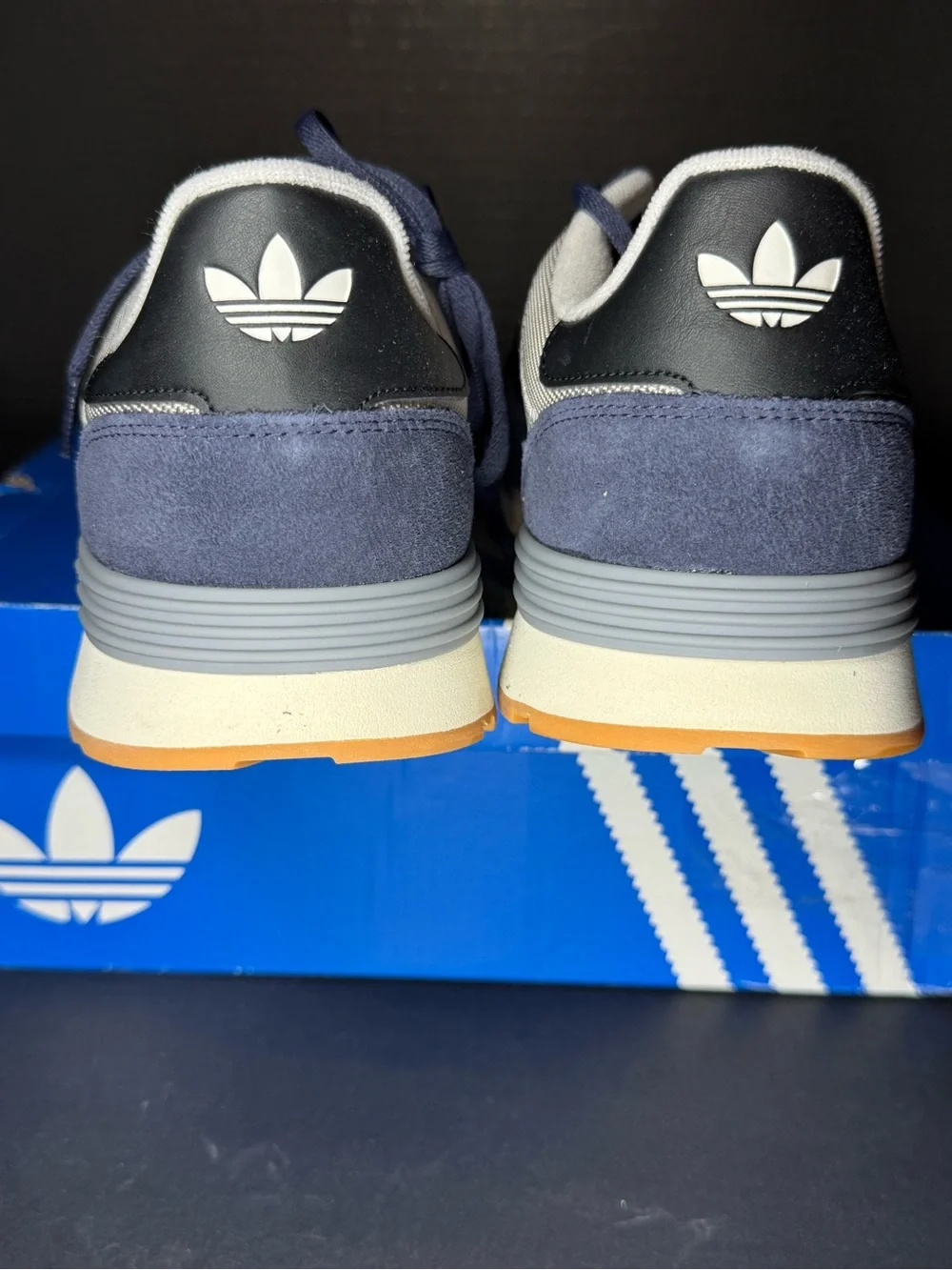 adidas Men’s Treziod 2 Navy and Gray Retro Runner Sneakers size 12M